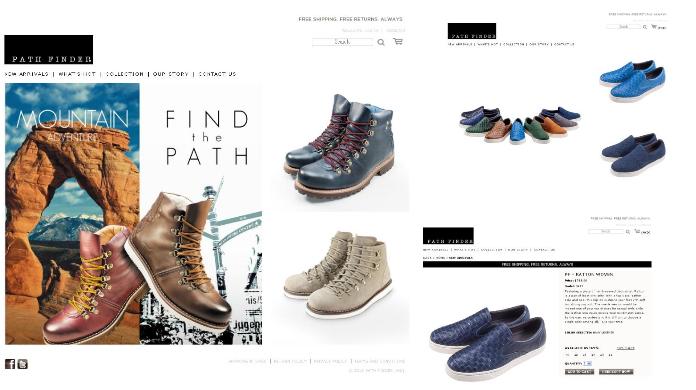 脑爸打 @ 网页设计 / 网站製作 例子: Path Finder(HK) (鞋店網站)